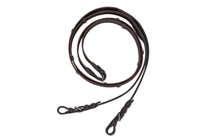 Cavallino Sure Grip Reins - Buckle End - Brown