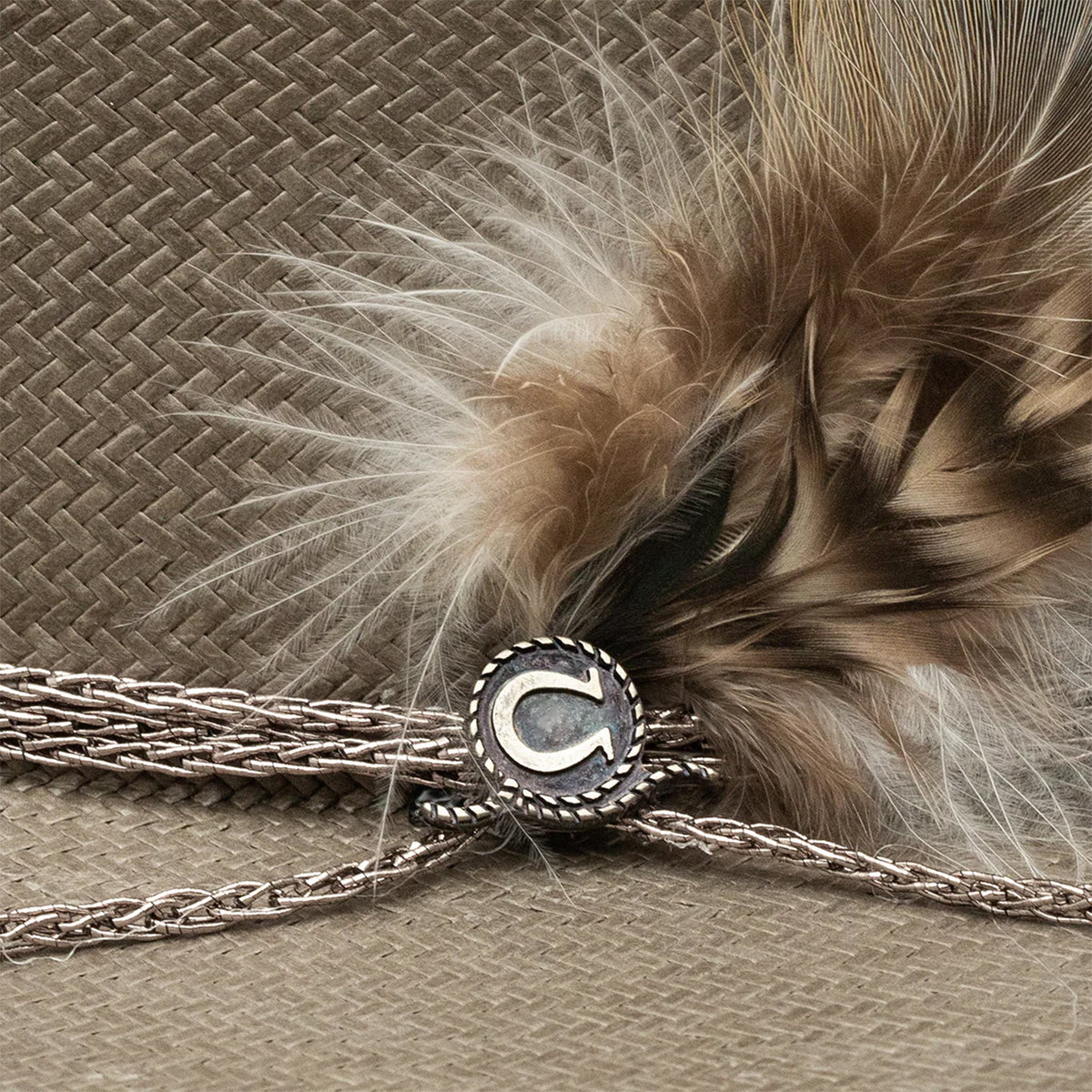 Charlie 1 Horse Lainey Wilson Straw Hold My Halo Grey Shantung - 6
