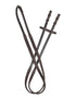 Collegiate ComFiTec Opulux Plain Flat Rubber Reins - Brown