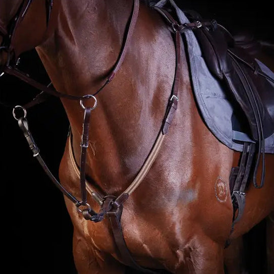 Collegiate Elastic Event Breastplate - Brown