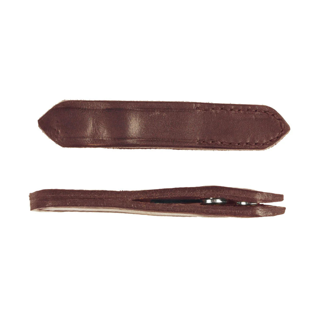 Collegiate Press Stud Rein Stoppers - Brown