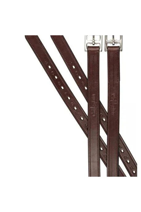 Collegiate Web Core Stirrup Leathers - Brown
