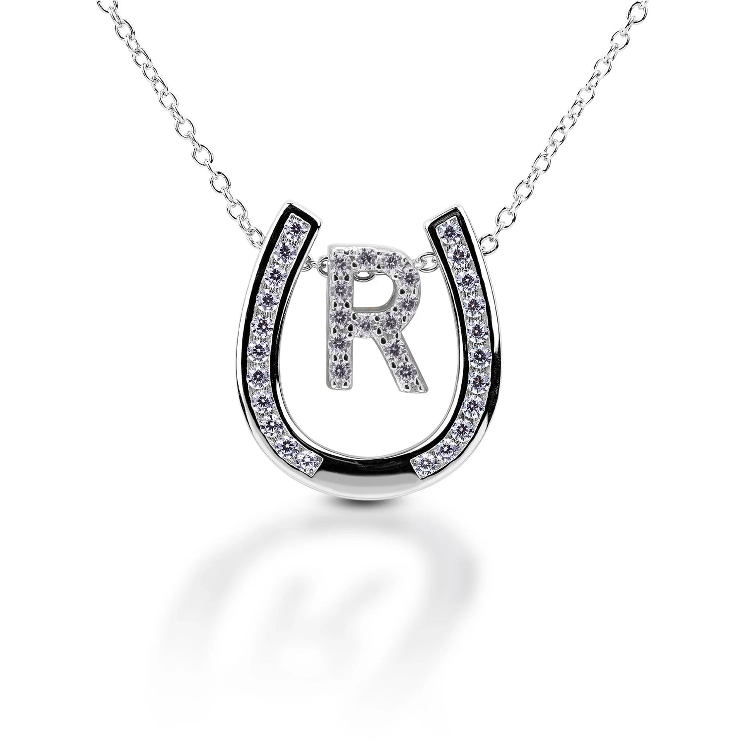 Kelly Herd Personalised Initial Horseshoe Necklace