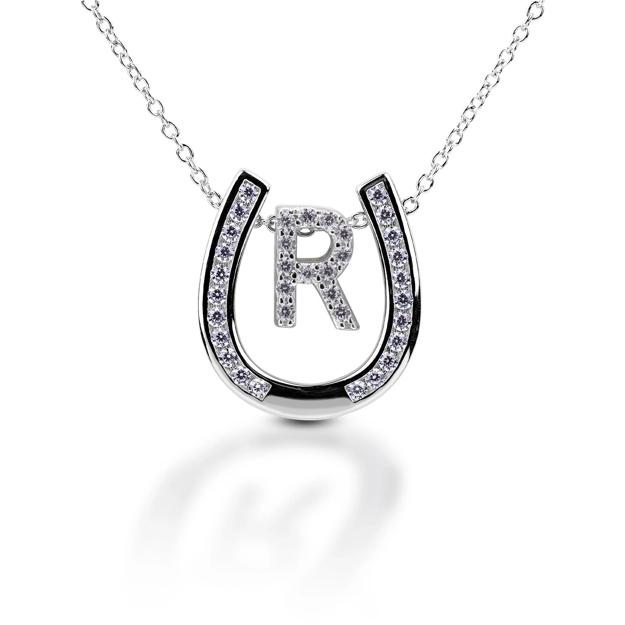 Kelly Herd Personalised Initial Horseshoe Necklace