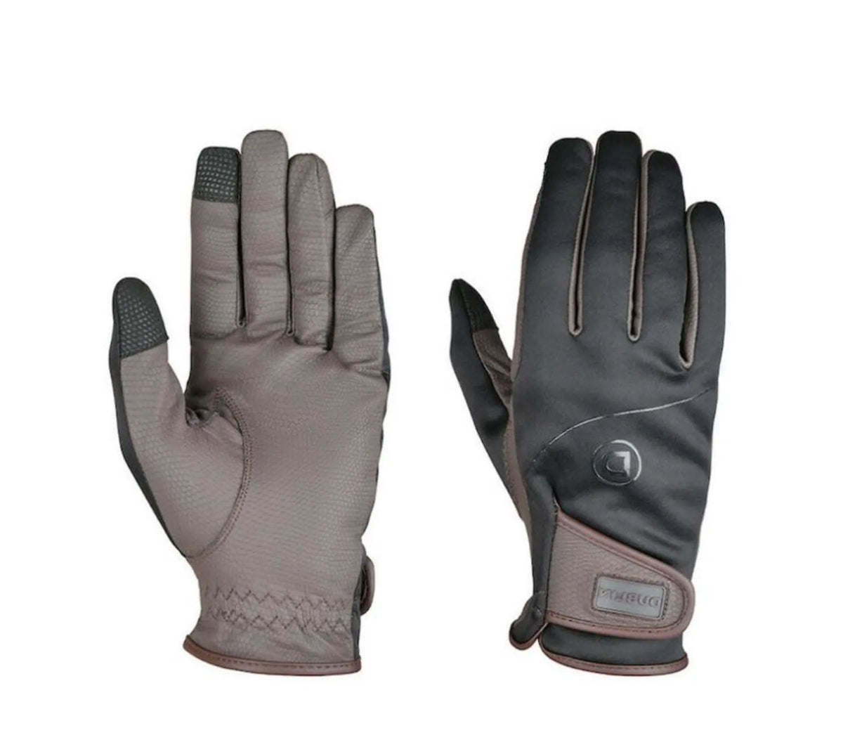 Dublin Everyday Softback Riding Gloves - Black Brown