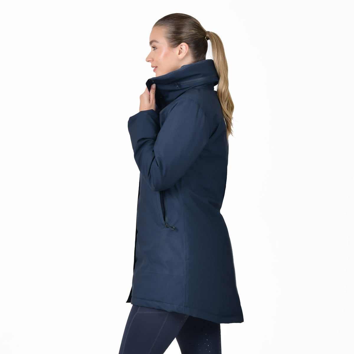 Dublin Everyday Waterproof Jacket - Navy Side
