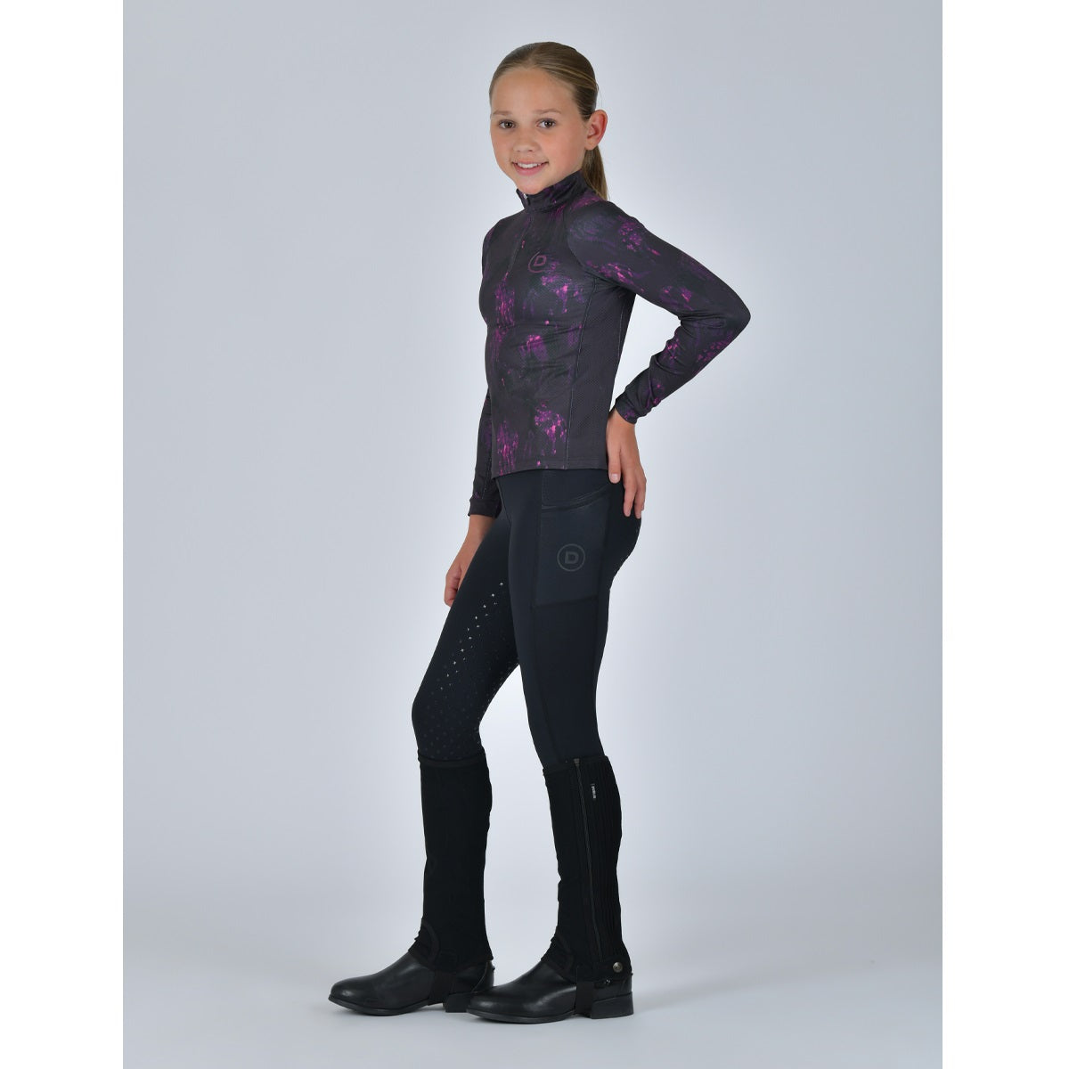 Dublin Kids Breathable Long Sleeved Riding Top - 5