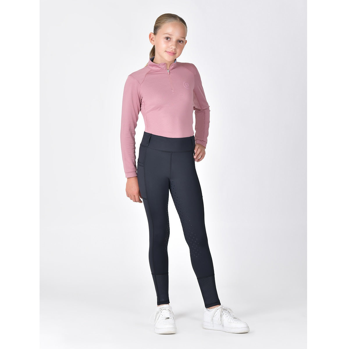 Dublin Kids Form Mesh Riding Tights - 2