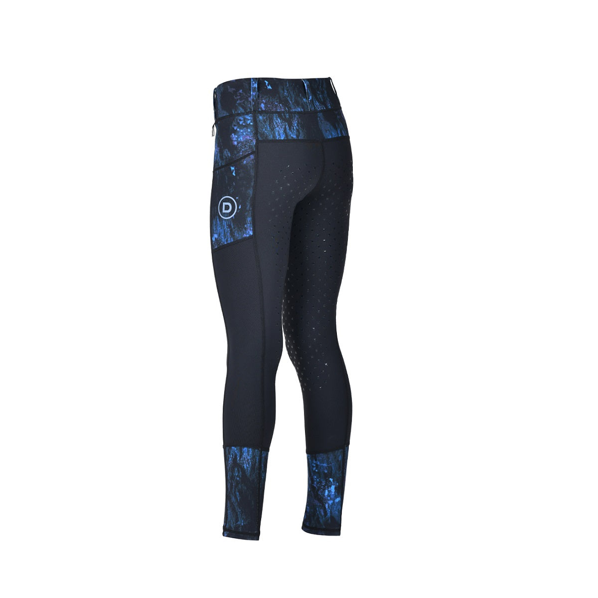 Dublin Kids Form Riding Tights - Blue Terrain Back