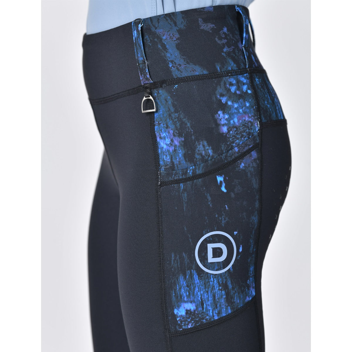 Dublin Kids Form Riding Tights - Blue Terrain Pocket