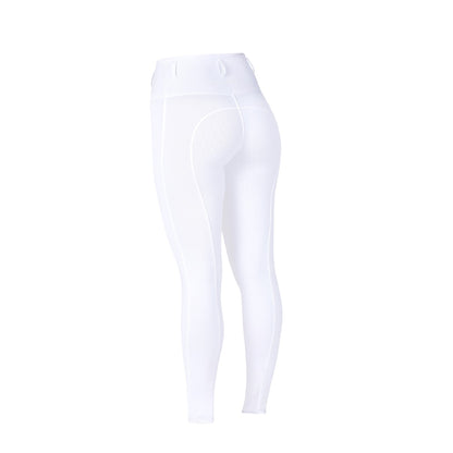 Dublin Ladies Form Competition Riding Tights - White Back