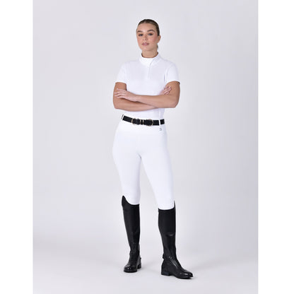 Dublin Ladies Form Competition Riding Tights - White Hero