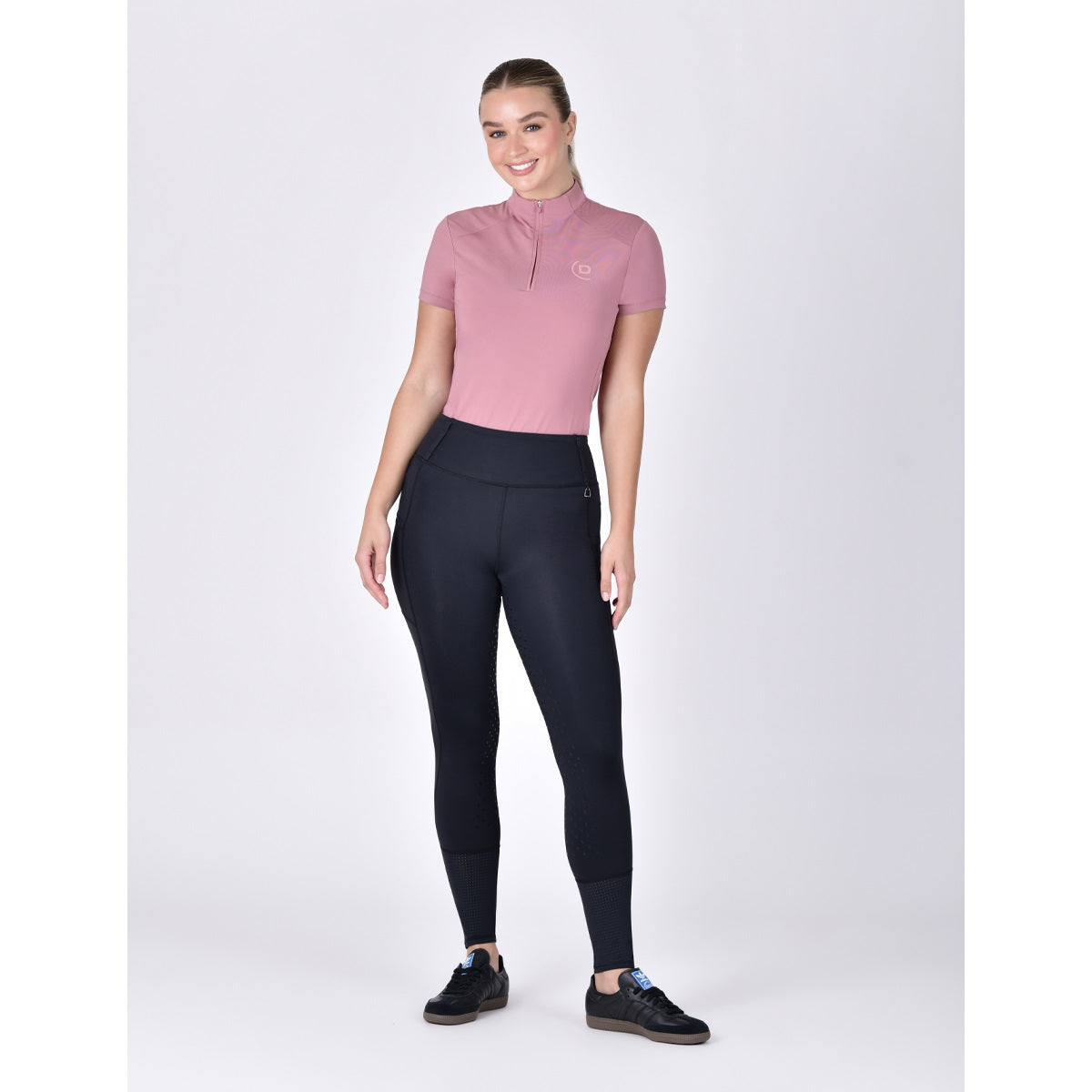 Dublin Ladies Form Mesh Riding Tights - Black