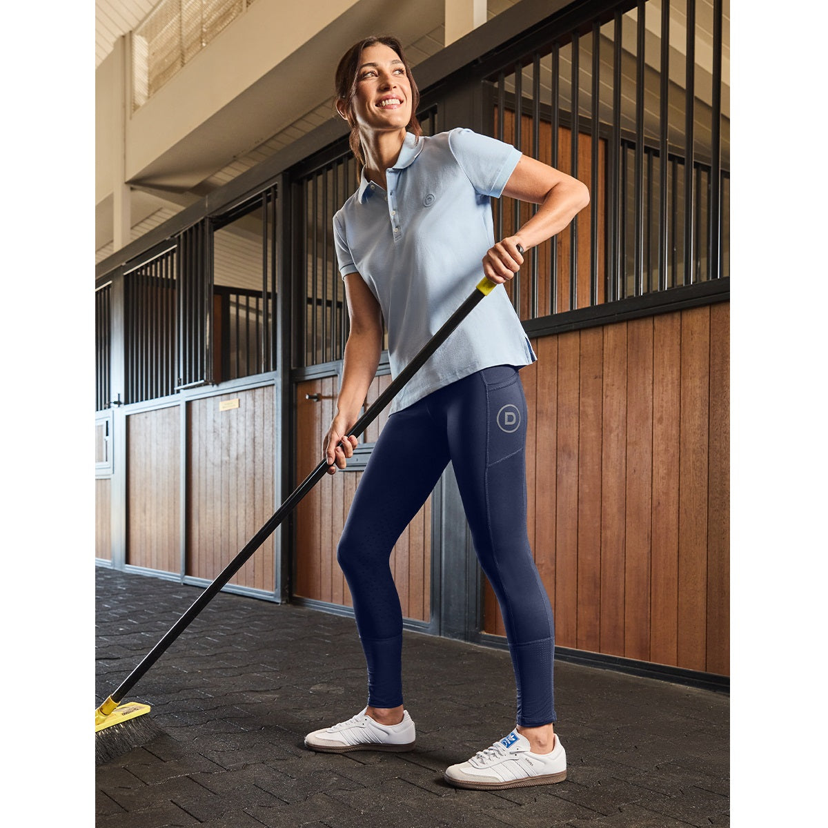 Dublin Ladies Form Mesh Riding Tights - Navy Lifestyle