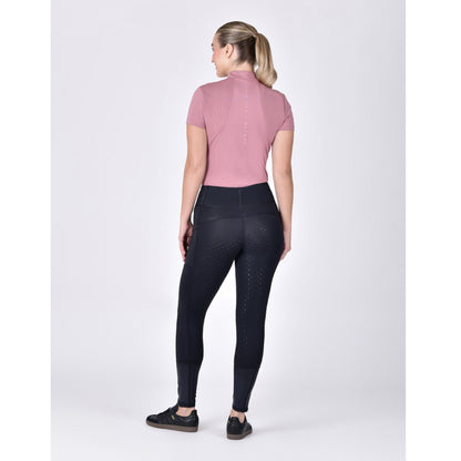 Dublin Ladies Form Riding Tights - Black Shine Back