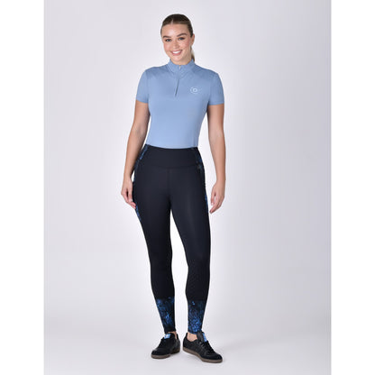 Dublin Ladies Form Riding Tights - Blue Terrain
