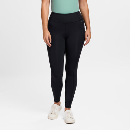 Dublin Ladies Form Signature Riding Tights - Black Front