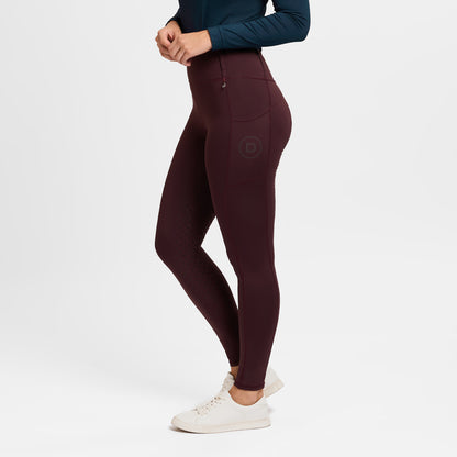 Dublin Ladies Form Signature Riding Tights - Blackberry Side