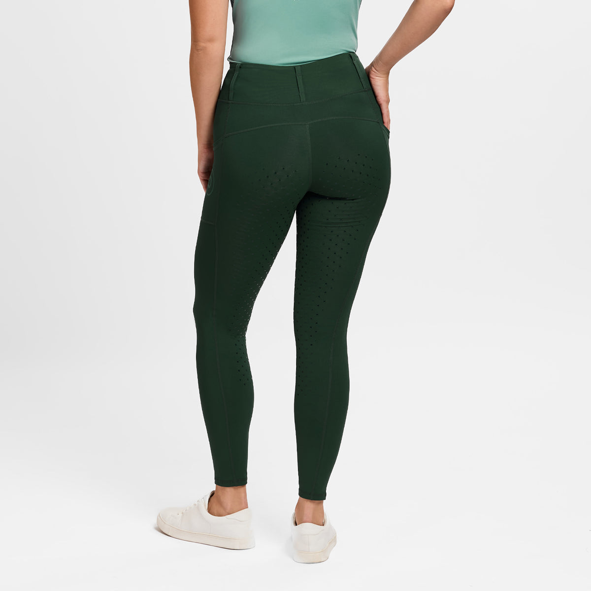 Dublin Ladies Form Signature Riding Tights - Midnight Pine Back