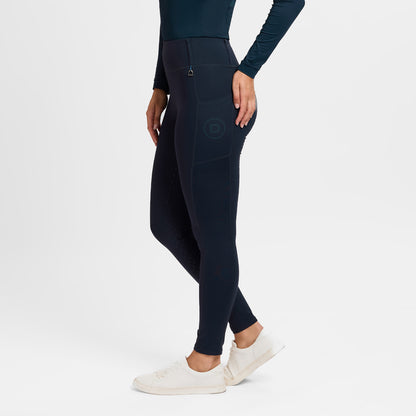 Dublin Ladies Form Signature Riding Tights - Navy Side