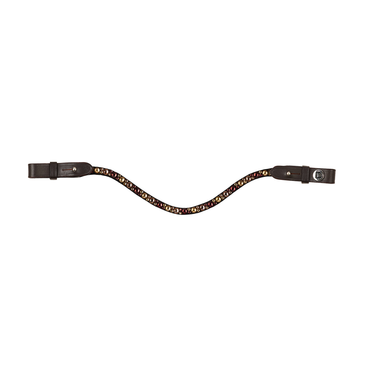 Dublin Ombre Diamante Browband - Brown