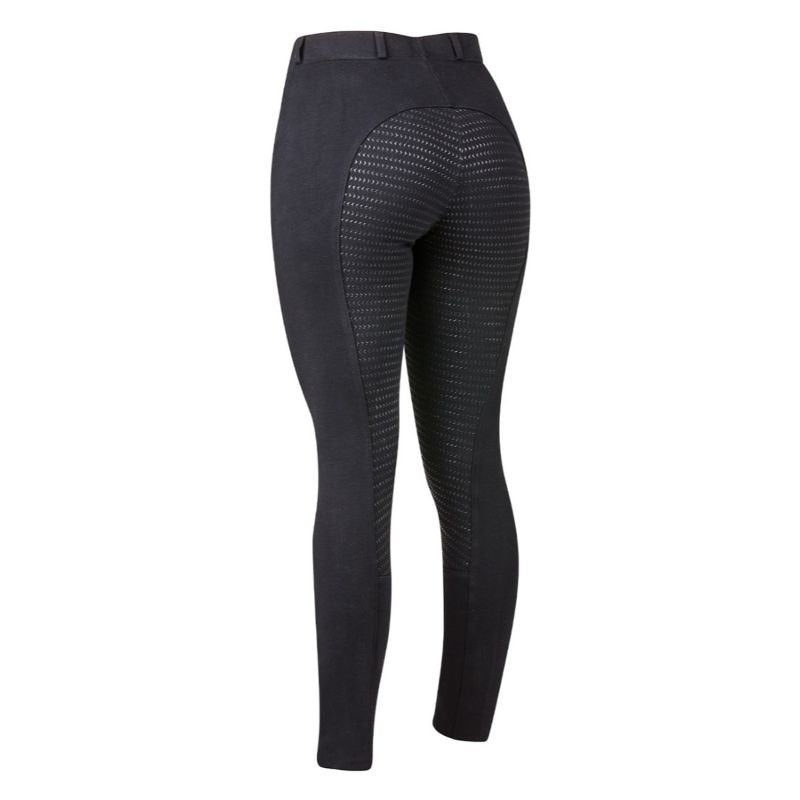 Dublin Supa Fit Pull On Gel Full Seat Year Round Jodhpur - Black
