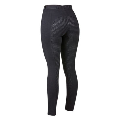 Dublin Supa Fit Pull On Gel Full Seat Year Round Jodhpur - Black