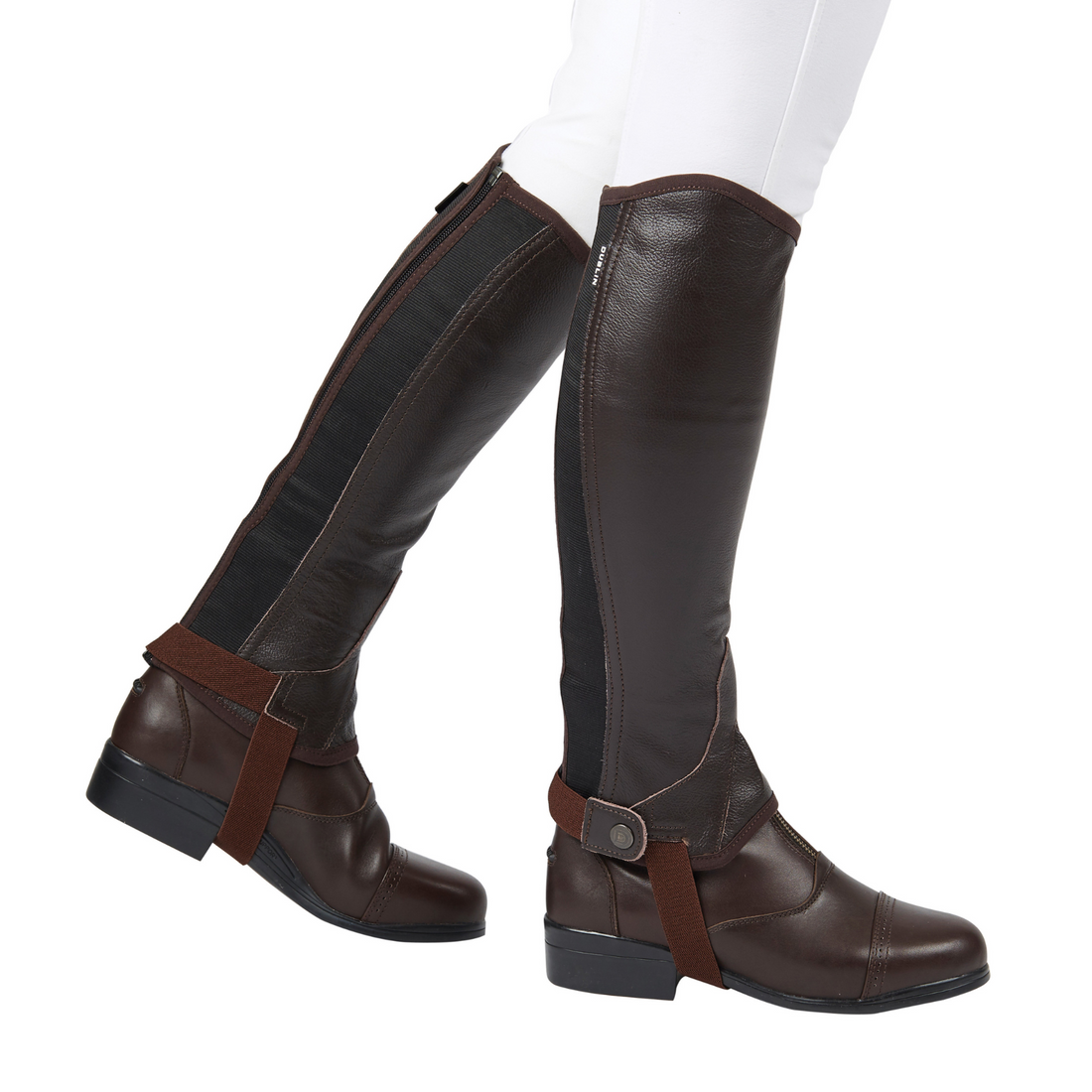Dublin Super Flex Fit Half Chaps - Brown