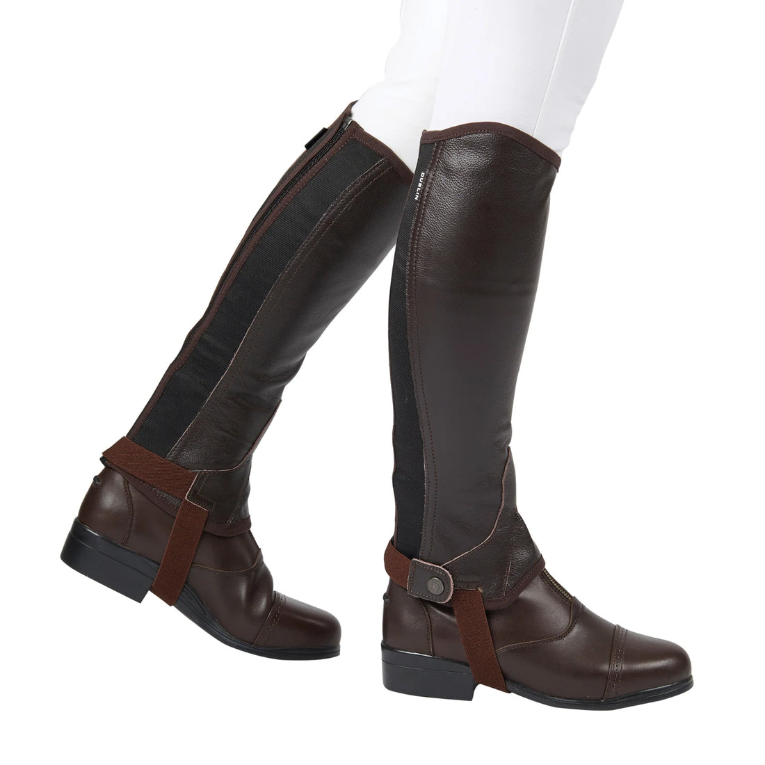 Dublin Super Flex Fit Half Chaps Junior - Brown