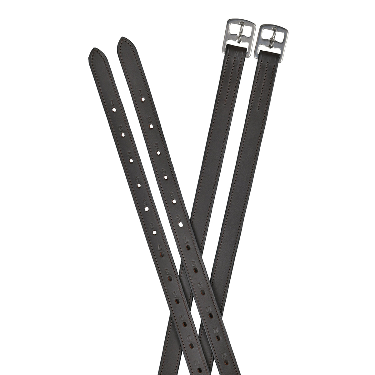 Dublin Web Back Stirrup Leathers - Black