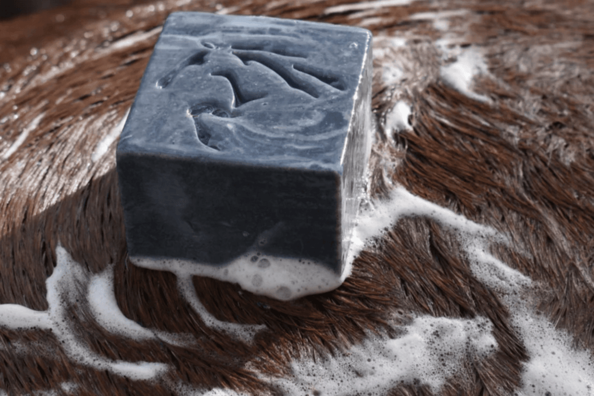 Eco Horse Chunky Charcoal Soap Block - 2