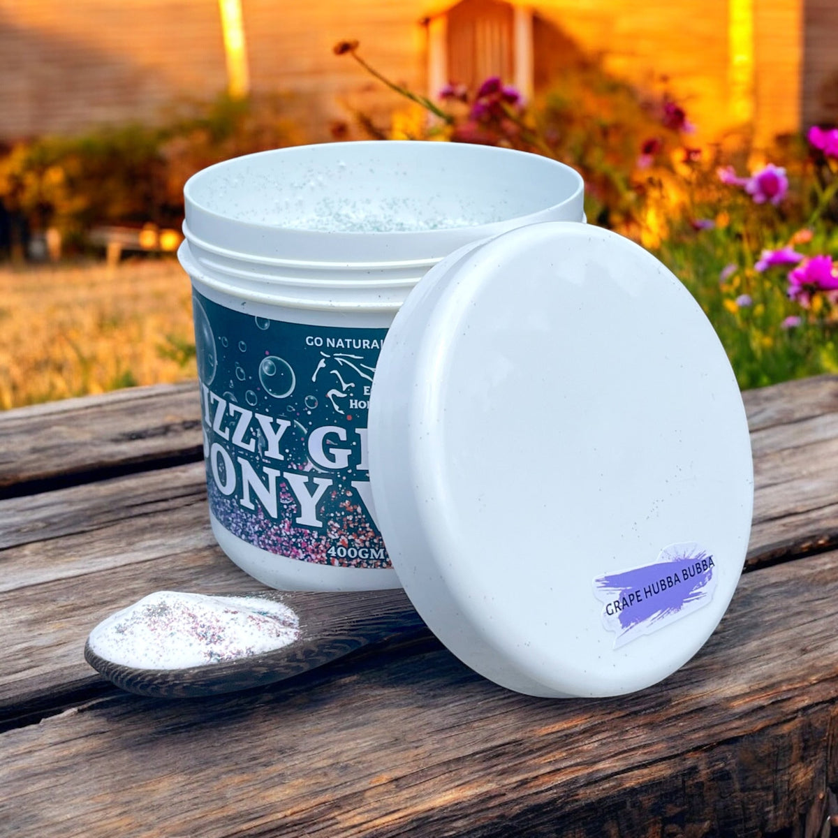 Eco Horse Fizzy Glitter Pony Wash - Grape Hubba Bubba