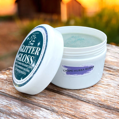 Eco Horse Glitter Gloss - Grape Hubba Bubba