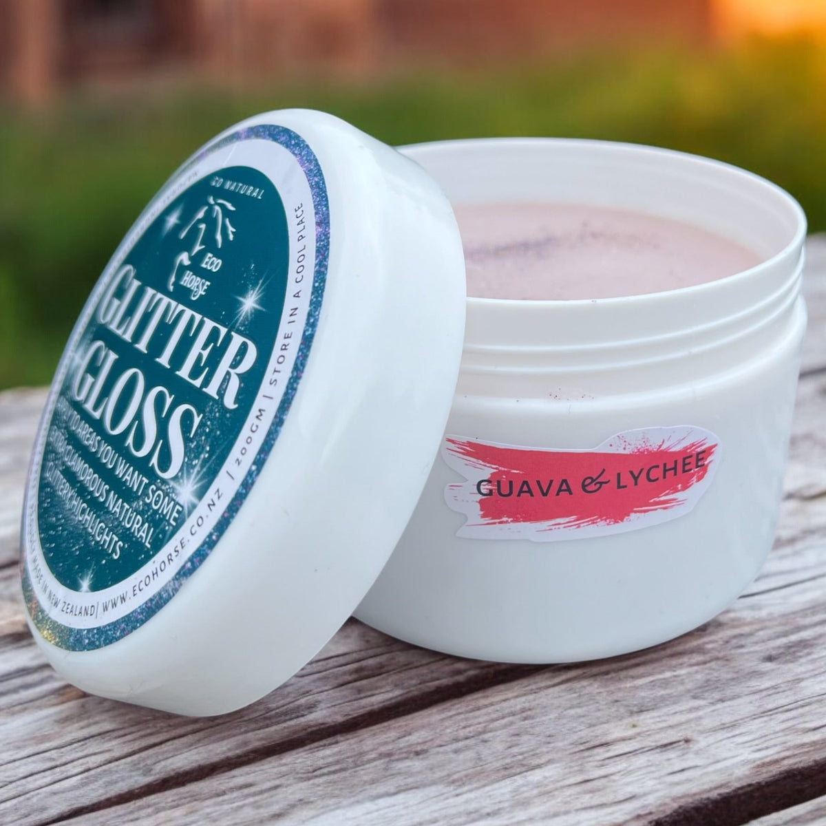 Eco Horse Glitter Gloss - Guava