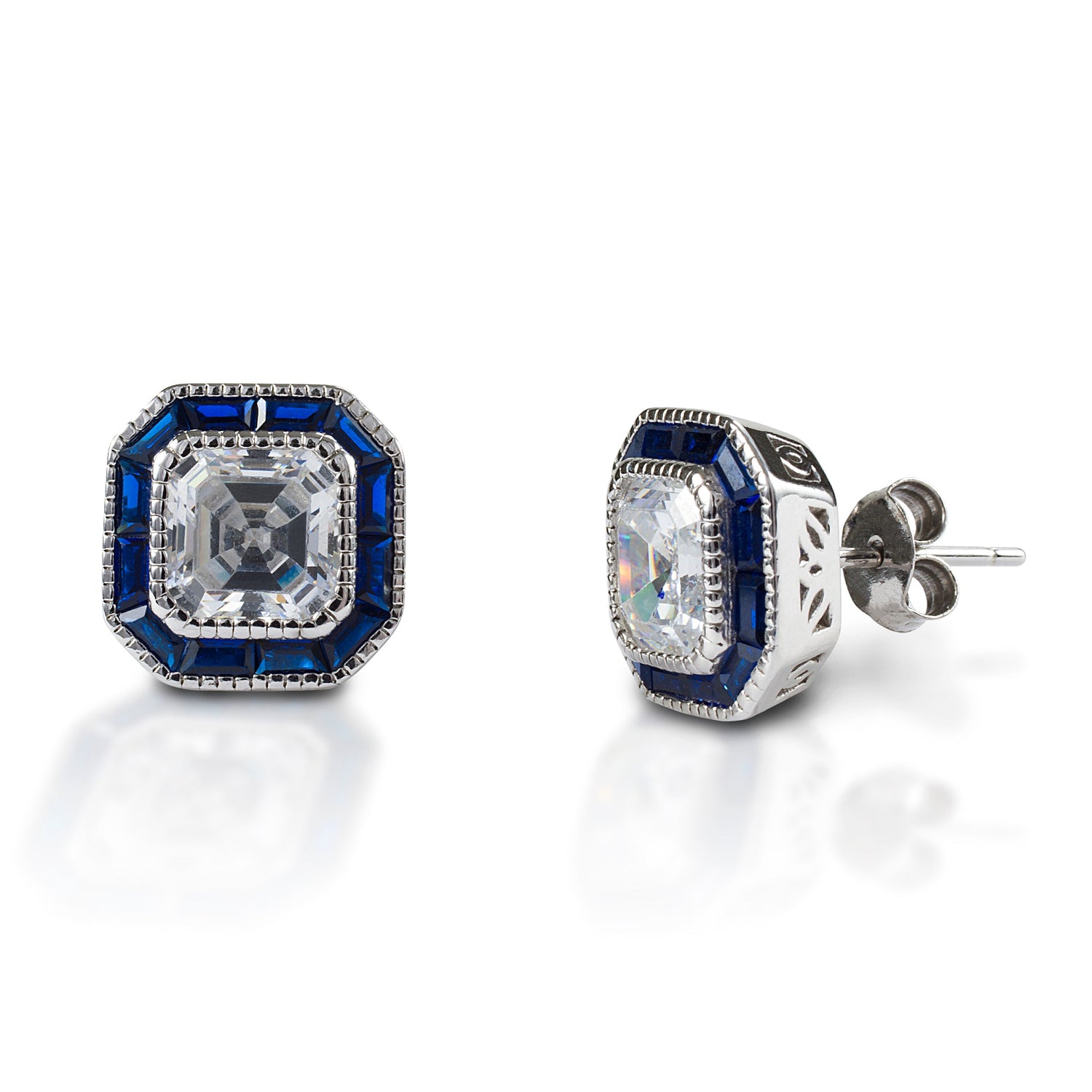 Kelly Herd Asscher Cut Blue Spinel