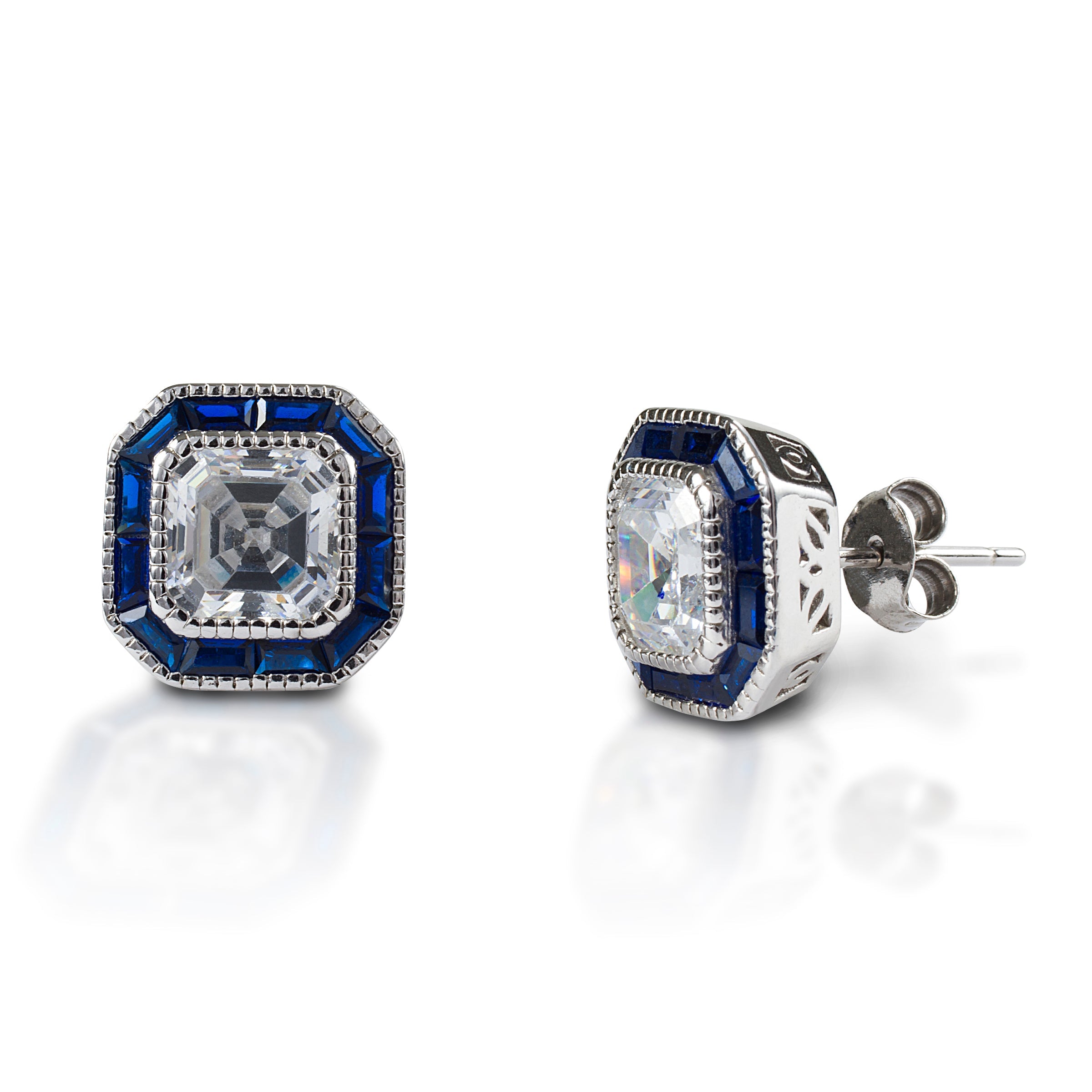 Kelly Herd Asscher Cut Blue Spinel