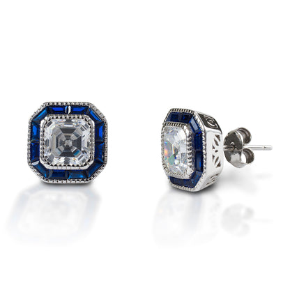 Kelly Herd Asscher Cut Blue Spinel