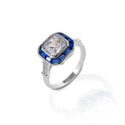 Kelly Herd Asscher Cut Blue Spinel