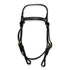Ezy Ride Bridle Barcoo with Turq Laced Brow Oiled Harness