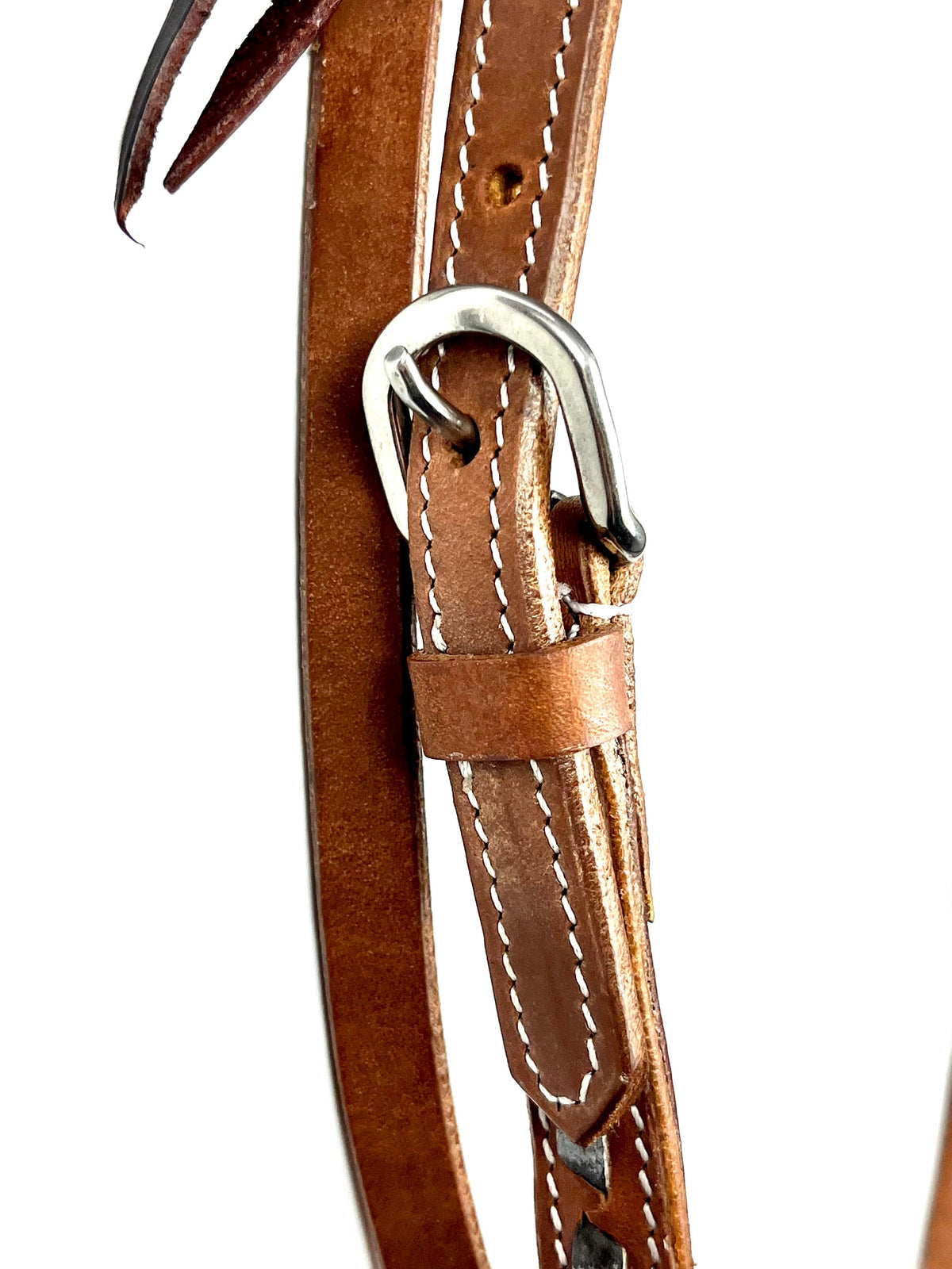 Ezy Ride Bridle Brow with Lacing Natural Harness - 3