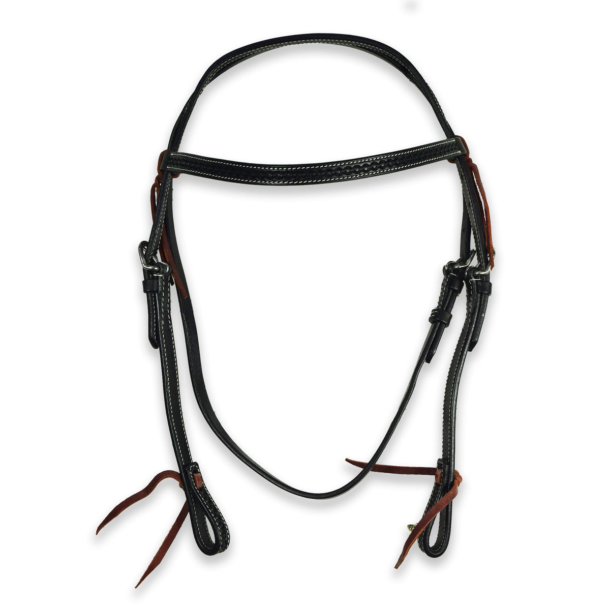 Ezy Ride Bridle Brow with Stamping - Black