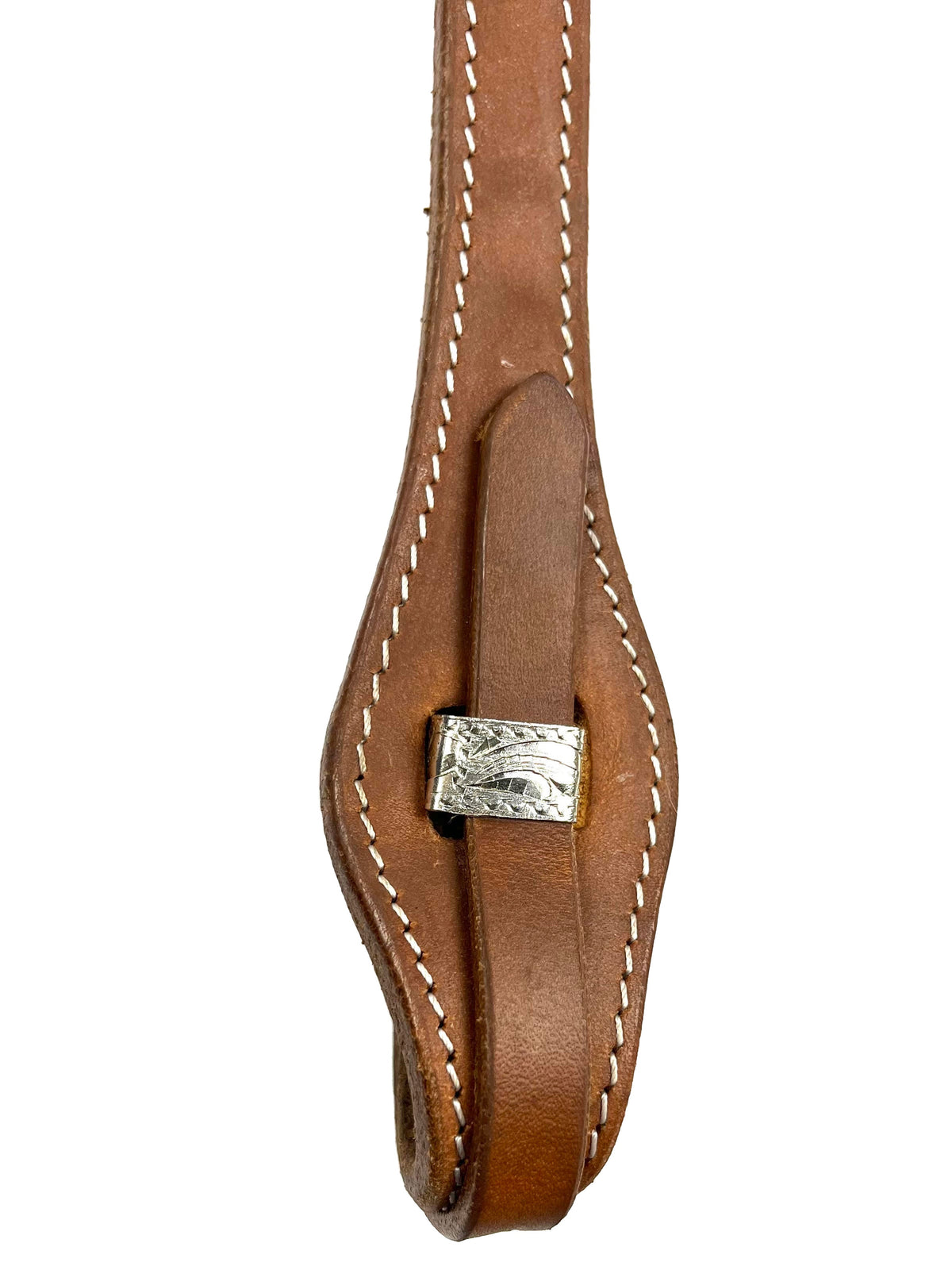 Ezy Ride Bridle Brow with Stitching and Silver Trim - 2