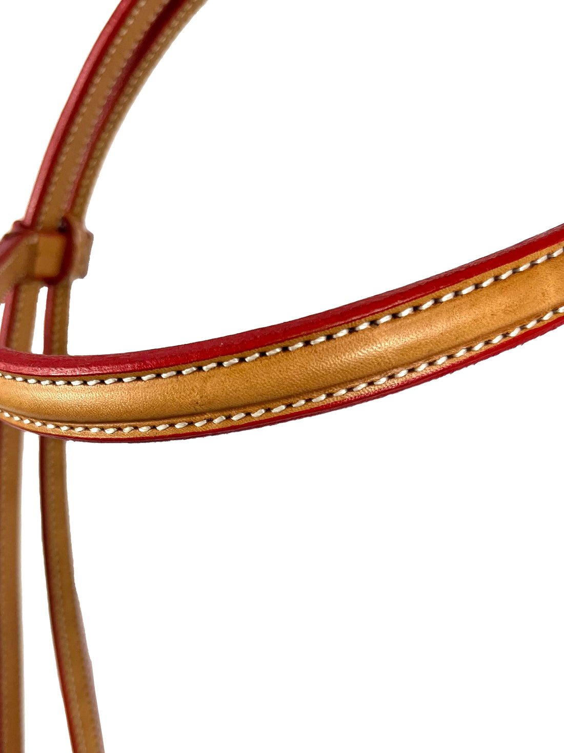 Ezy Ride Bridle Brow with Stitching Natural - 2