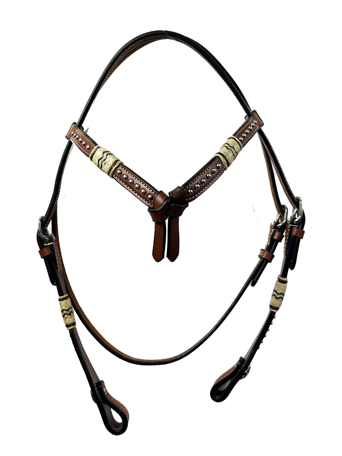 Ezy Ride Bridle Futurity with Dots and Rawhide