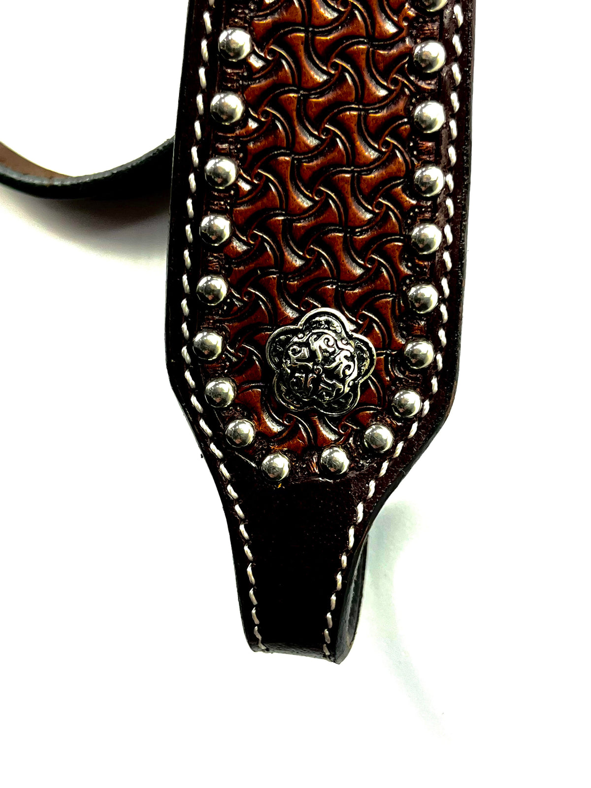 Ezy Ride Bridle Shaped Brow with Dots and Stamping - 4