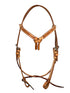 Ezy Ride Bridle with Futurity Knot and Barbwire Stamping