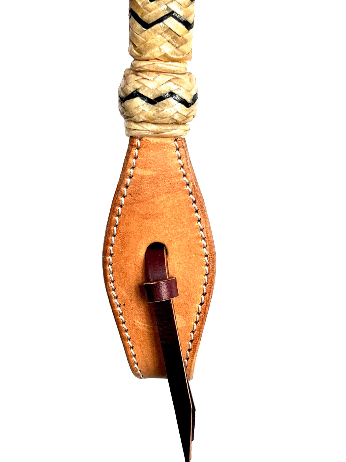 Ezy Ride Bridle with Futurity Knot and Rawhide Brow Natural - 3