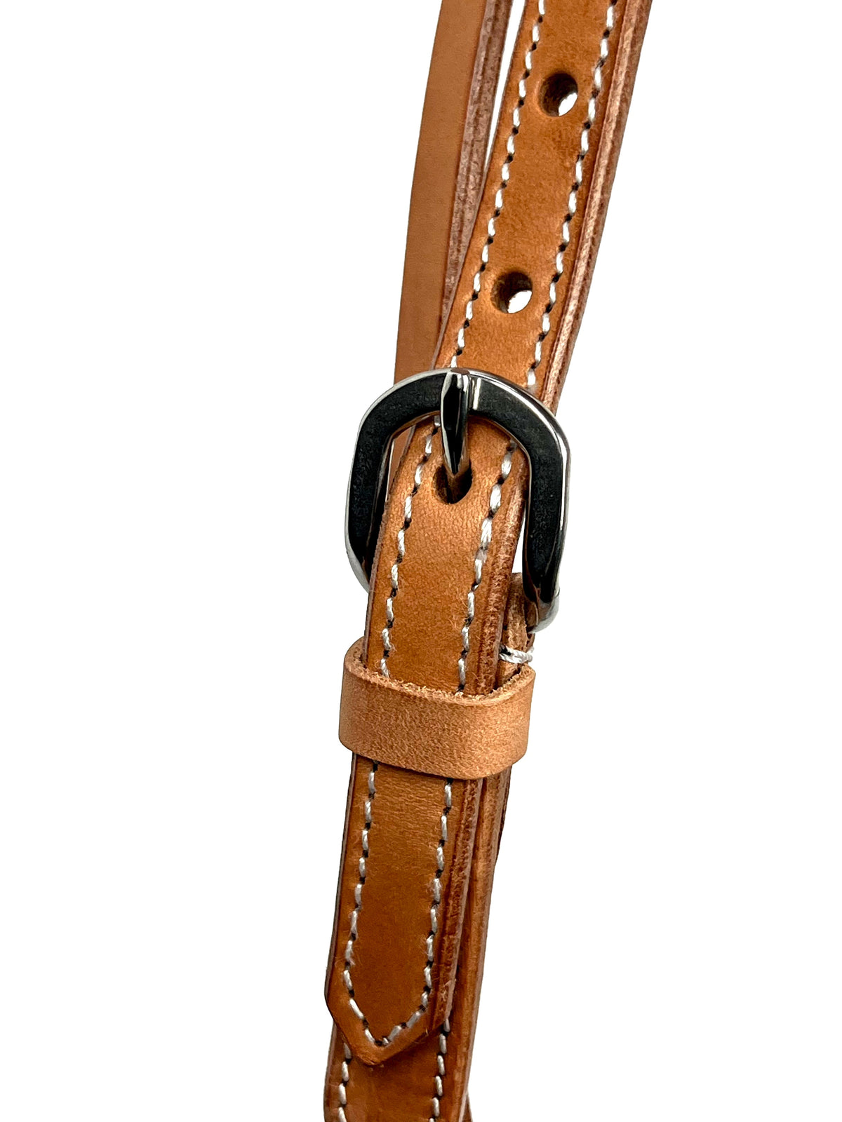 Ezy Ride Bridle with Futurity Knot and Rawhide Brow Natural - 4