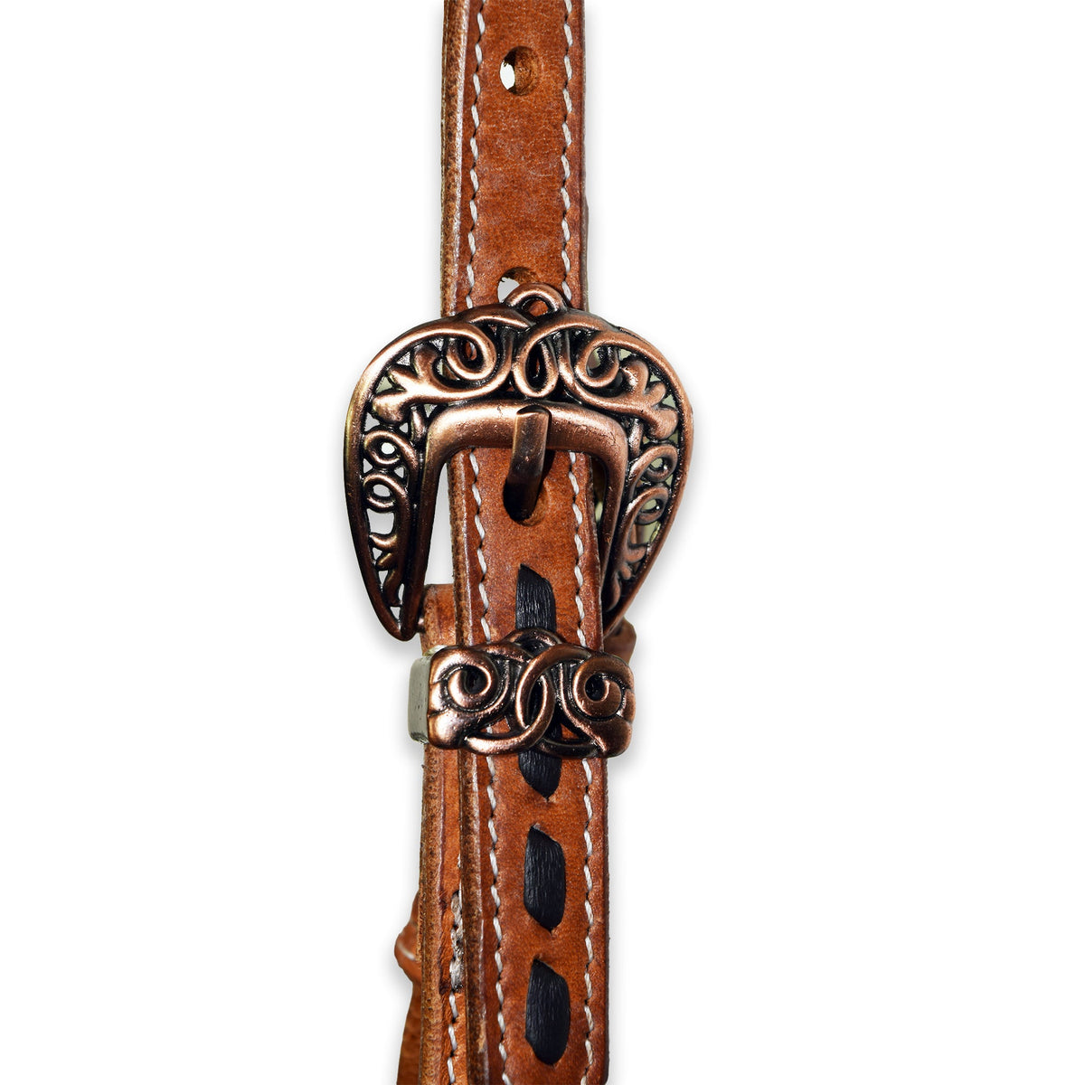 Ezy Ride Bridle with Turquoise Croc Print Harness - 3