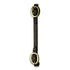Ezy Ride Curb Strap with Brass Buckles Chocolate